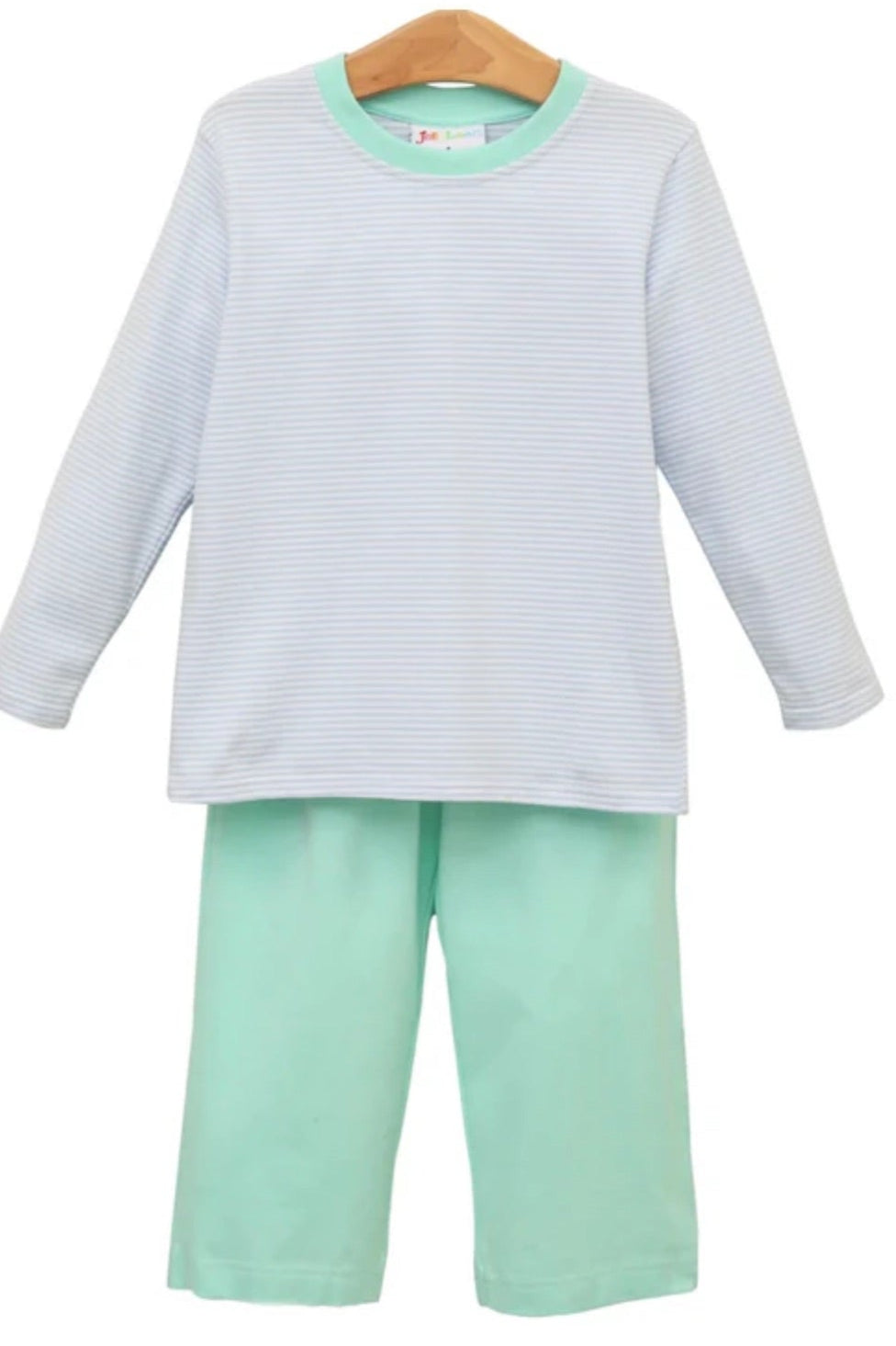 Jellybean by Smock Candy - Thomas Pants Set Mint and Light Blue