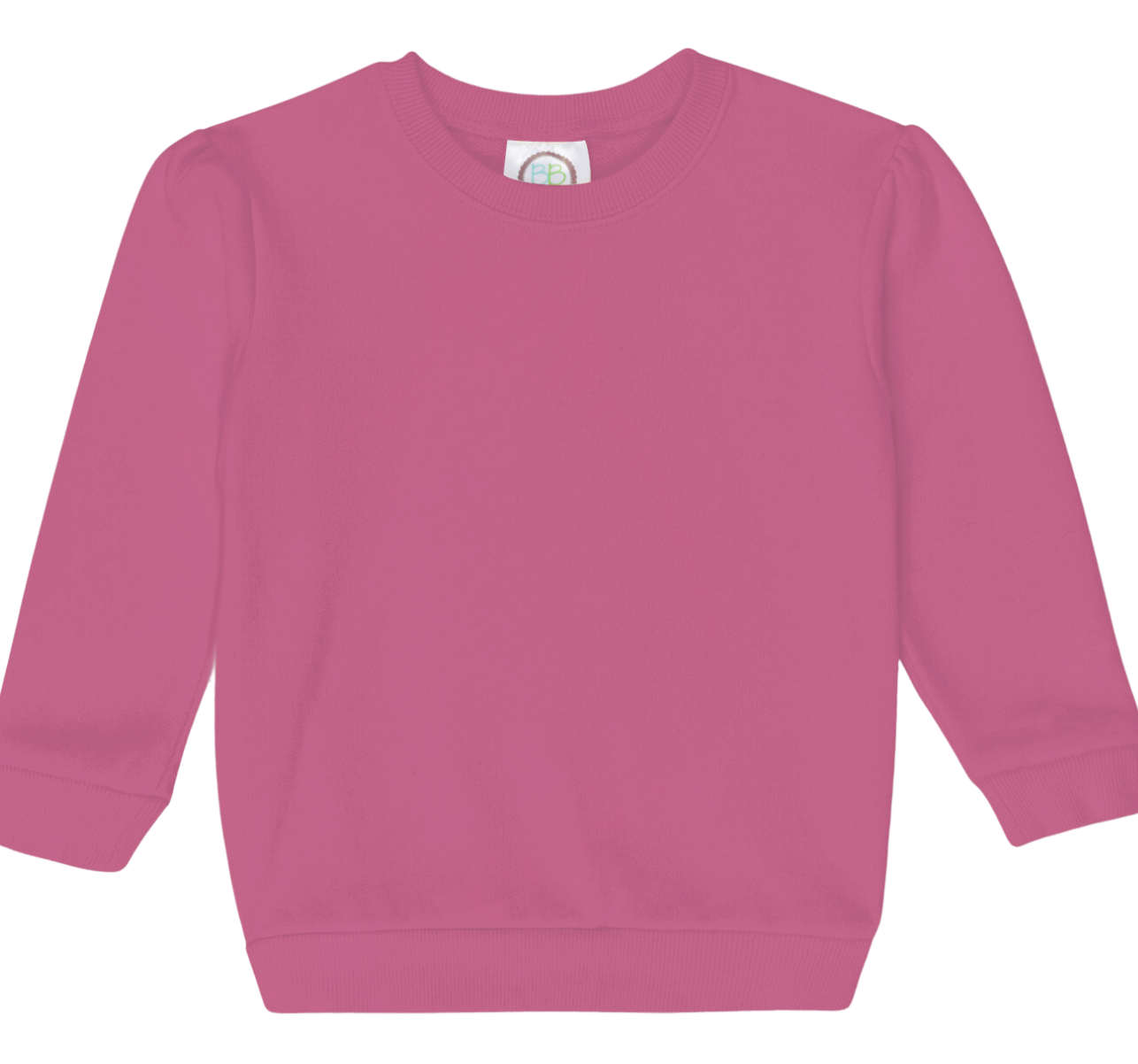 Pink sweatshirt on a white background