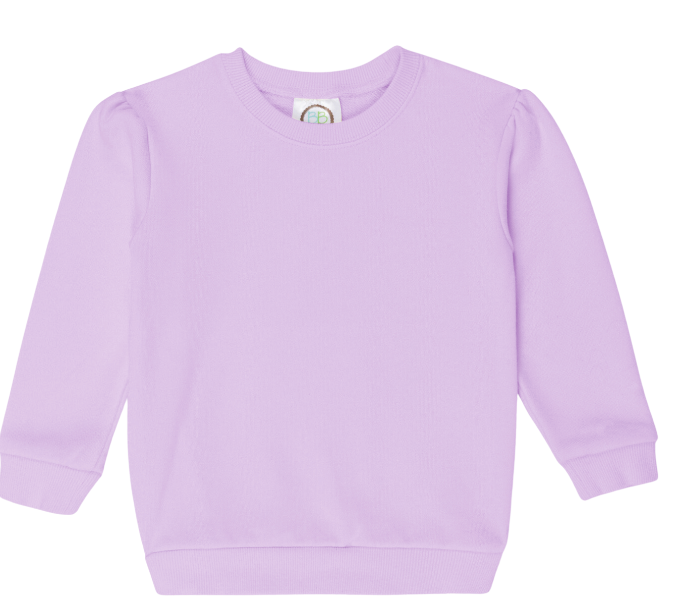 Blanks Boutique Lavender Girl Puff Sleeve Sweatshirt