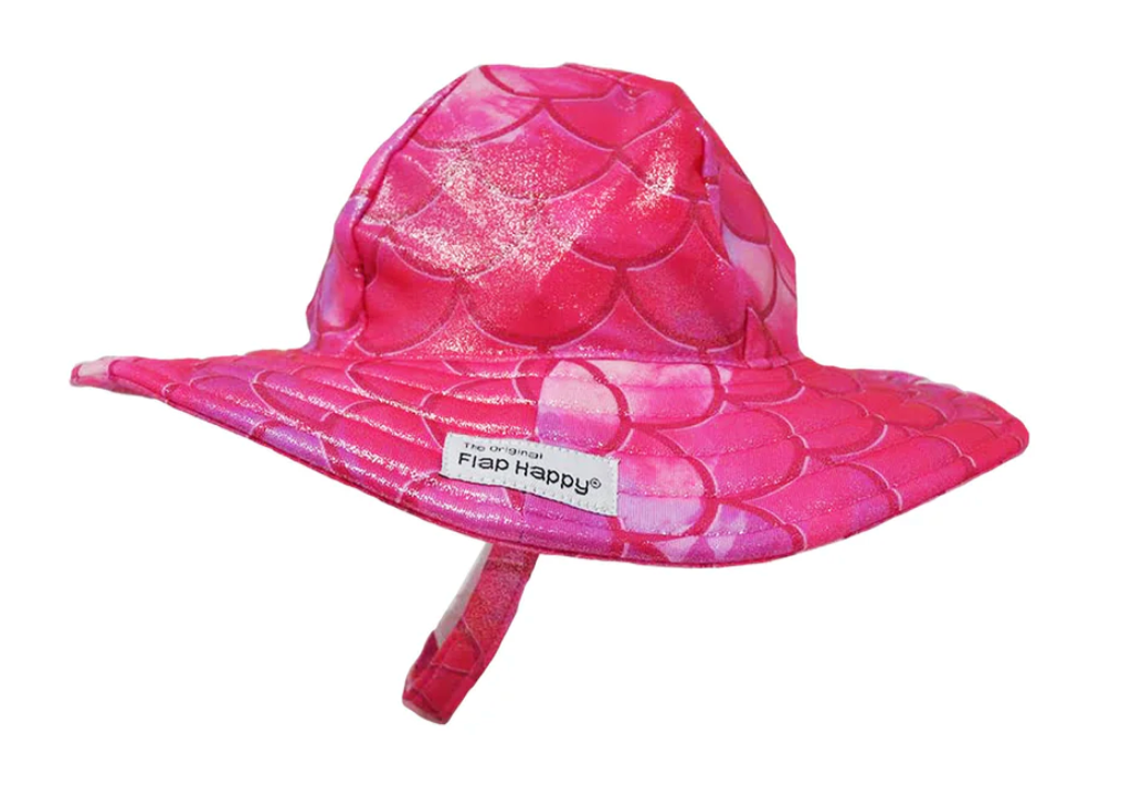 Flap Happy - Pink Splash UPF 50+ Summer Splash Swim Hat