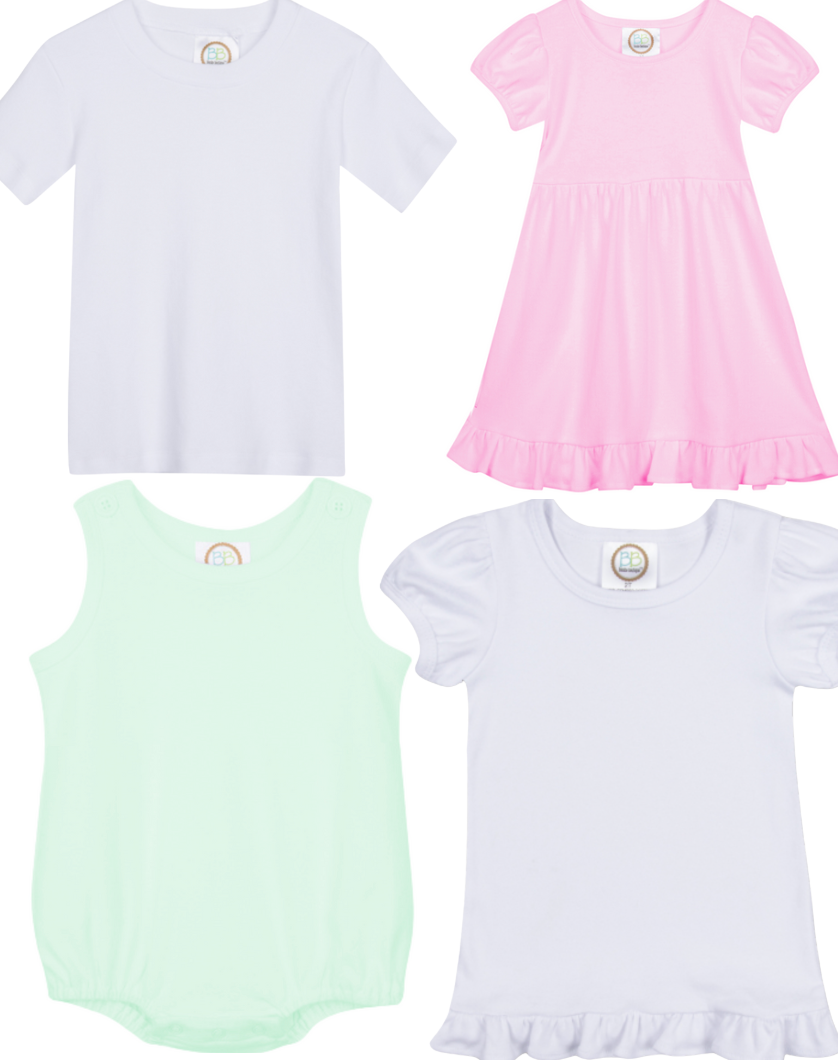 Blank Girl's Short Sleeve Ruffle Tee Shirt - White