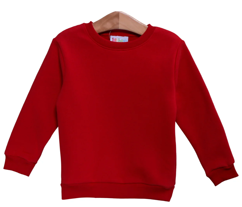 Jellybean by Smock Candy - Pullover Fleece Sweatshirt- Red